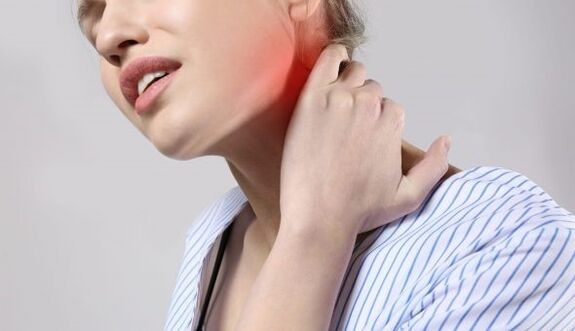 Osteochondrosis of the cervix causes pain in the neck and shoulders